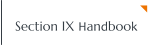 Section IX Handbook
