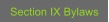 Section IX Bylaws