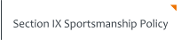 Section IX Sportsmanship Policy
