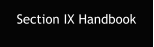 Section IX Handbook