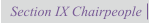 Section IX Chairpeople