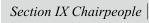 Section IX Chairpeople